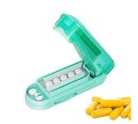 Pill Cutter - Pill Splitter - Tablets Splitting | ABS Portable Pocket Box Dispenser | 10.5cm Cutting with Grinding for You and Your Pet Purse Pocket