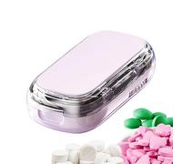 Pill Cutter | Portable Medication Cutting Organizer - Daily Medication Organizer for Professional Travel Camping School Adults Seniors