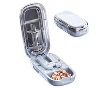 Pill Cutter | Portable Medicine Crusher, Multifunctional Half or Quarter Tablet Cutter for Hospital, Work, Elderly, Adults, Nurses, Travel, School,