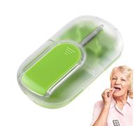 Pill Cutter Portable Tablet Dispenser, Magnetic Pill Dispenser for Everyday Use at Home On the Go for Women Men and Seniors