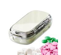 Pill Cutter - Portable Tablet Dispenser - Weekly Organizer for Cutting Pills for Home Travel Hospital School Camping Work Nurses Adults Elderly