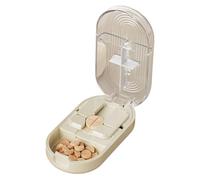 Pill Cutter - Precision Cut Stainless Steel Blade Tablet Divider | Medicine Cutter for Small and Large Capsules | Portable Pill Organizer for Travel