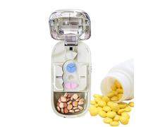 Pill Cutter - Professional Portable Pill Cutter | Precisely Splits In Half, Third, Or Quarter | Handy Pill Organizer | Daily Home Supplies