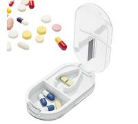 Pill Cutter, Small Pill Cutter, Pill Cutter with Dispenser, Multiple Pill Cutter with Safety Shield, Professional Pill Cutter Organizer for Small or Large Pills and Tablets