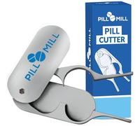 Pill Cutter Splitter for Small and Tiny Pills by Pill Mill - Featuring a Durable Metal Blade That Will Never Dull, Pill-Splitter with Centering Device, Cortador de Pastillas Para Medicina, Pill-Slicer