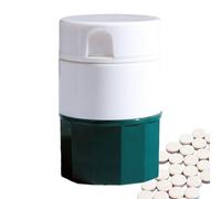 Pill Cutter Splitter for Small and Tiny Pills Pad - Easy Open Button. Wrap-Around Guard Prevents Cuts. Back Storage