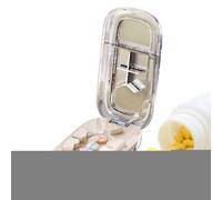Pill Cutter Splitter - Professional Portable Tablet Cutter - Medication Aids for Elderly Dog Indoor Pet Travel Outdoor Fitness Daily Running