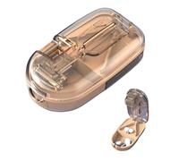 Pill Cutter Stainless Steel for Small or Large Pills.You to Take Out The Tablets Without Opening The Lid.The Best Multiple Pill Splitter Ever! Doubles as a Pill Box. (Flesh Color)