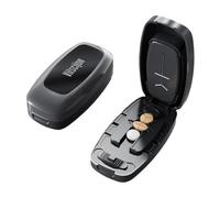 Pill Cutter with Invisible Storage Box Portable 2 in 1 Mini Drug Tablet Medicine Crusher Box Divider Dustproof Pill Organizer Professional Pill Compact Pill 1/4 to Portable for Small Cutt