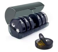 Pill Dispenser - Pill Dispenser 7 Day & Organiser, Portable Travel Pill Organiser for Daily Medication, Ideal Tablet Dispenser (#1, 159g)