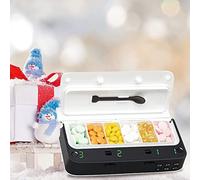 Pill Dispenser with Alarm, Daily Medicine Pill Organizer with up to 7 Alarms A Day,Smart Pill Box 6 Compartments, Pill Reminder for Elderly,Blue