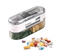 Pill Divider, Adjustable Cutting Tool for Medication, Tablet Cutter - for Seniors, Patients, Caregivers, Travel, Office, Weekly Planning and Family Care