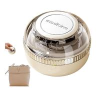 Pill Divider | Adjustable, Rotatable, Portable Chopper with Storage Compartment, Practical Pill Divider - for Seniors, Travel, Pets, Sports, Fitness, Home, Outdoor, Daily Use