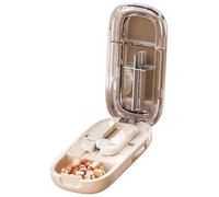 Pill Divider - Portable Pill Cutting Tool,Half or Quarter Pill Box for Adults, Kids, Nurses for Home, School, Work, Hospital and Travel