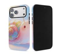 Pill Dual Layer Film Case for iPhone 17 Pro Max 6.9 Inch, High-Definition UV Transfer Pattern, Shockproof Soft TPU Inner + Scratch-Resistant Film Outer, Slim Protective Phone Case (Matte Clear)