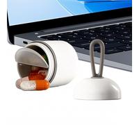 Pill for on the go, opaque and leak-proof, travel-friendly pill box - for student dorm, cruises, holidays, business trips, nursing home and backpacking