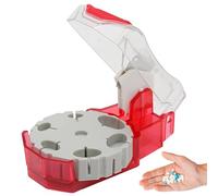 Pill for Small or Large Pills Tablet Cutter Cut in a Half Pill Splitter Cuts up to 14 Different Shaped Pills or Vitamins with Self-Retracting Cutter Tablet for