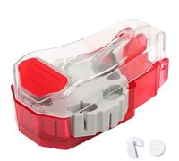Pill for Small or Large Pills Tablet Cutter Cut in a Half Pill Splitter Cuts up to 14 Different Shaped Pills or Vitamins with Self-Retracting Cutter