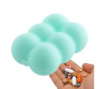 Pill Holder - Small Pill Organizer Box,Travel Pill Container 6 Compartment Daily Pill Case Holder for Pocket Purse Briefcase Travel Pills Box