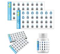 PILL IT DaYly Scratch Off Stickers, Daily Pill Reminder Medication Tracker, Pill Bottles Stickers, Portable Pill Tracker, Pill Organizer Alternative, Multi Dose, Kids, Pet, Travel, Prenatal Vitamins
