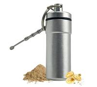 Pill Keychain | Airtight Container | Key Ring Pocket Tablet Container for Men - for Adults Men Women Jewelry Fish Oil Earplugs Daily Needs