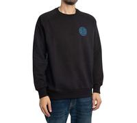 Deus Ex Machina Mens Black Pill Logo Crew Neck Sweatshirt