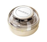Pill Mortar, Adjustable, Portable Divider with Storage Compartment, Practical Pill Divider for Seniors, Travel, Pets, Sports, Fitness, Home, Outdoor, Daily Use