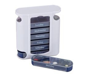 Pill organiser 4 Compartments Lightweight Weekly Pill Dispenser Travel Pill Case
