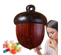 Pill Organiser - Pine Nut-shaped Pill Box, Compact Daily Pill Case, Portable Medicine Holder for Travel, Purse, Bag, Ideal for , , Lives