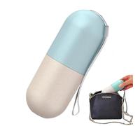 Pill Organizer | 7 Day Waterproof Airtight Portable Container | 7 Day Travel Pill Case - for Storage Daily Medication Fish Oil Supplements Travel Purse