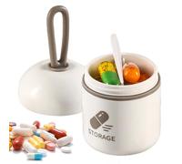 Pill Organizer | Generous tablet design opening for nutritional supplements Regular medication intake week box with subjects for