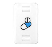 Pill Organizer, Medicine Case, Compact Size Lightweight Design Secure Closure Medication Keeper, Pill Storage for Morning, Night, Car, Camping, Hospital, Travel 1.97x0.59x3.15 Inches