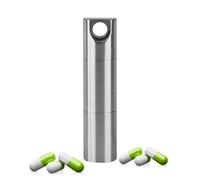 Pill Organizer Mini Stainless Steel Medication Box Waterproof Light-Proof