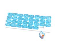 Pill Organizer Monthly Once a Day, 31 Day Pills Organizer Box, Compartments Portable Case for Travel, Month Pill Cases Medicine Organizer for Vitamin Pills Fish Oil