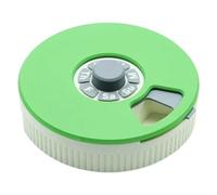 Pill Organizer, Pill Box Case, Protective, Optimized Pills Handling, Small User-Friendly Dispenser for Kids, Bedside, Travel, Outdoor, Home, Family Use, 9.5 x 9.5 x 3 cm