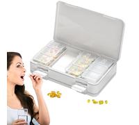 Pill Organizer, Pill Box | Portable Medicine Holder Dispenser | Pilurt Seven Days a Week Travel Medicine Organizer for Pocket Backpack