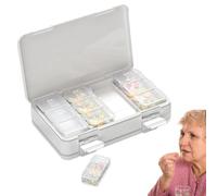 Pill Organizer, Pill Box | Portable Storage Container to Keep Medicine - Large Pill Organizer, Travel Medicine Box Seven Days a Week p