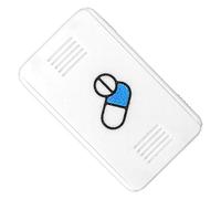 Pill Organizer, Portable Medicine Case, 1.97x0.59x3.15 inches Waterproof Sealed Container, Compact Daily Dispenser, Travel Friendly Storage for Morning Night Camping Hospital Dorm