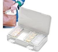 Pill Organizer - Portable Storage Container to Hold Medicine,Pill Organizer Large, Travel Medicine Case Seven Days a Week for Supplements Fish Oil