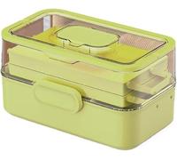 Pill Organizer, Three-Layer Medicine Storage Box, Folding Design for Home Medication Management, Compact and Convenient