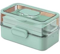Pill Organizer, Three-Layer Medicine Storage Box, Folding Design for Home Medication Management, Compact and Convenient