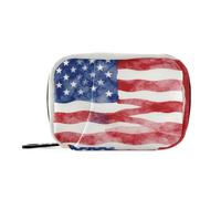 Pill Organizer Travel Pill Organizer for Purse Red White Blue American