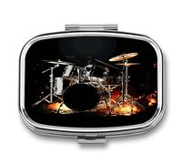 Pill Organizer Waterproof Pocket Pill Box Portable Drummer Pill Case for Pocket Purse Medicine Organizer