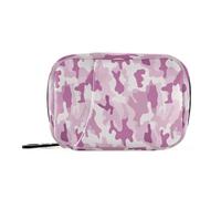 Pill Organizer Weekly Blue Gray Camo Zipper Pill Case for Travel Medication Container Pills Box 7 Day