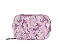 Pill Organizer Weekly Camo Zipper Pill Case for Travel Medication Container Pills Box 7 Day Blue Gray
