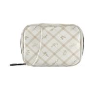 Pill Organizer Weekly Ivory White Plaid Zipper Pill Case for Travel Medication Container Pills Box 7 Day