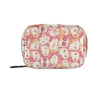 Pill Organizer Weekly Kawaii Kittens Zipper Pill Case for Travel Medication Container Pills Box 7 Day Pink