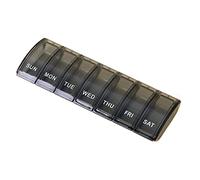 Pill Organizer Weekly Pill Box 7 Day One Time a Day Large Compartments Tablet Storage Case Daily Medicine Holder Portable Pill Organiser for Medication, Supplements, Vitamins and Cod Liver Oil (Blue)