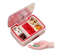 Pill Organizer With Cutter Portable Tablet Splitter Grinder Fine Cutter