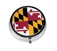 Pill Organizerï¼ŒRound Shaped Pack ï¼Œ3 Compartment Medicine Pill Caseï¼ŒPortable Pill Boxï¼ŒPill Dispenserflag of Maryland